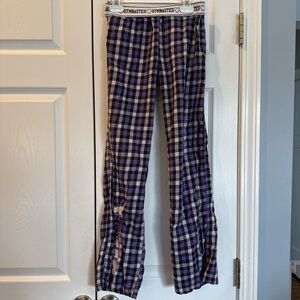 Justice Purple and Black Plaid Pajama Bottoms